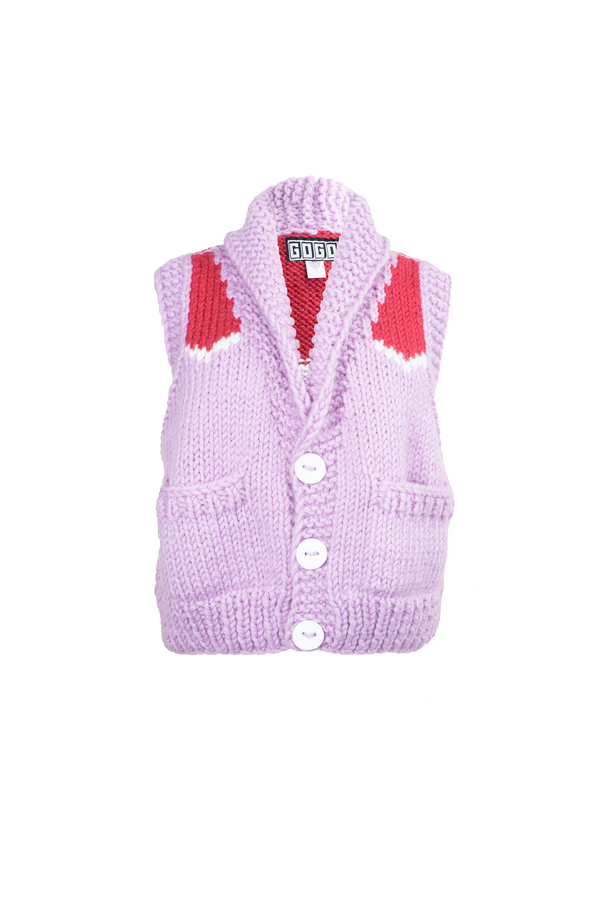 Gogo Yoke Vest Lilac/Cranberry