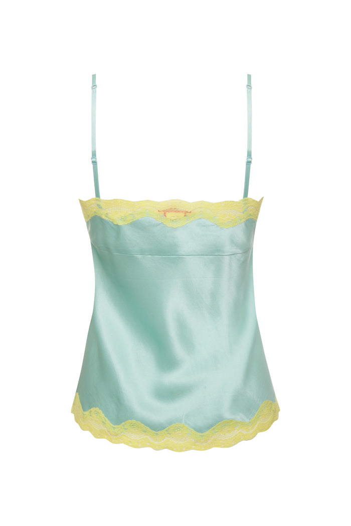 Gold Hawk Applique Triangle Cami - Tiffany