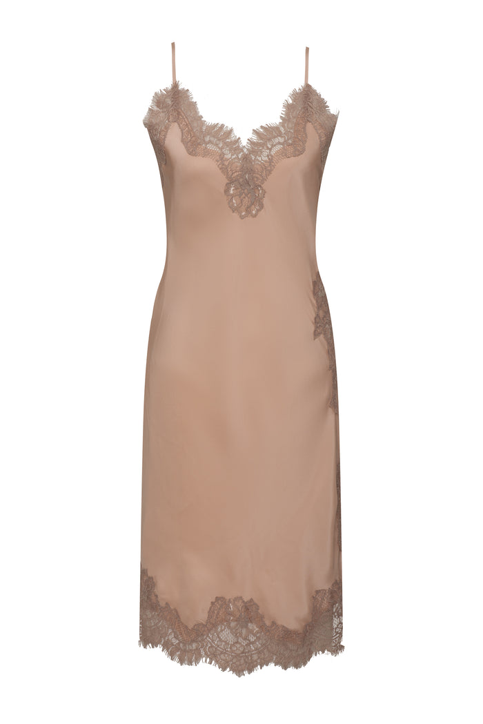 Gold Hawk Ariana Slip Dress Nude Smoke