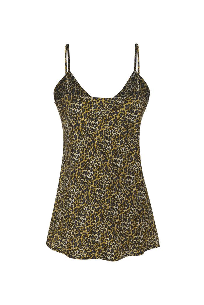 Gold Hawk Ava Leopard Cami Olive Oil