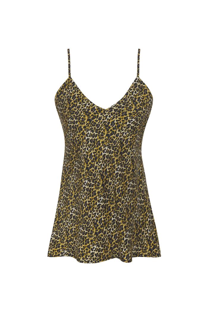 gold hawk Ava Leopard Cami Olive Oil