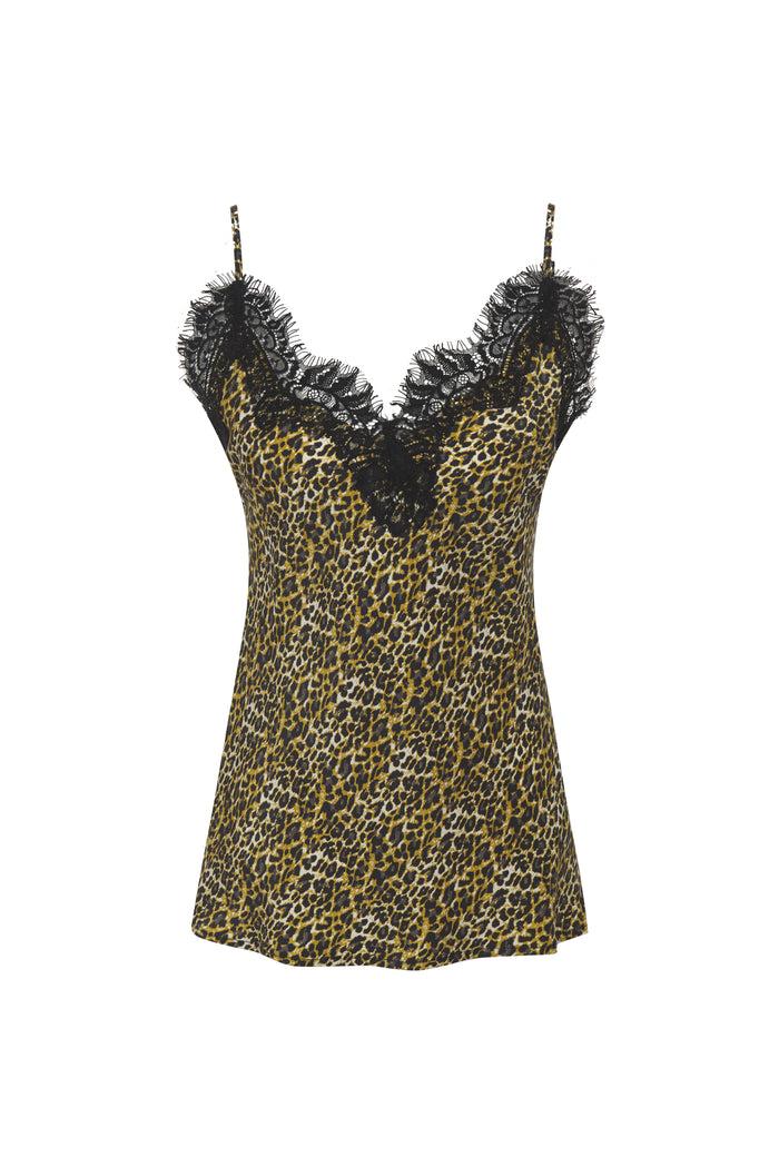 gold hawk Ava Leopard Coco Cami Olive Oil