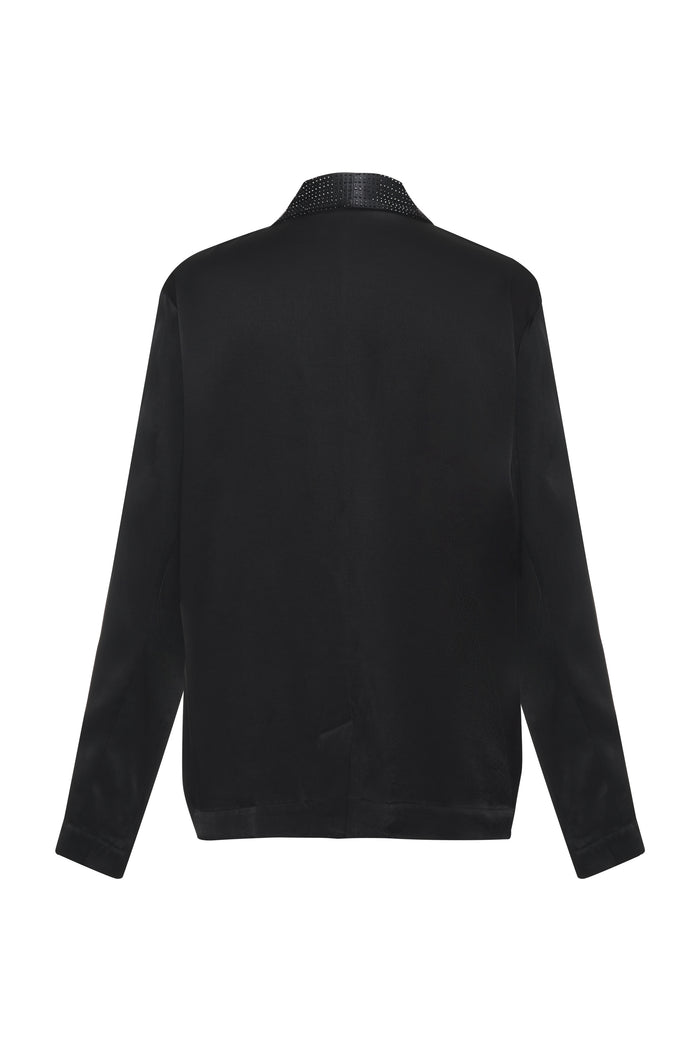 Gold Hawk Bianca Studded Smoking Jacket