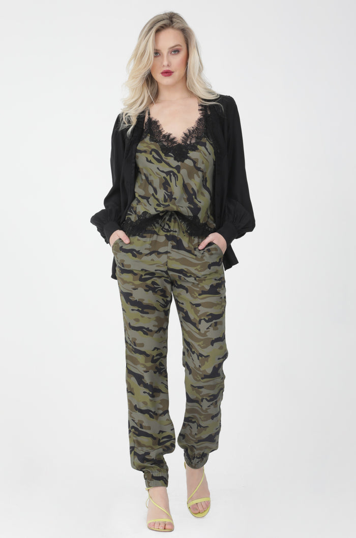 Gold Hawk Camo Cropped Coco Cami