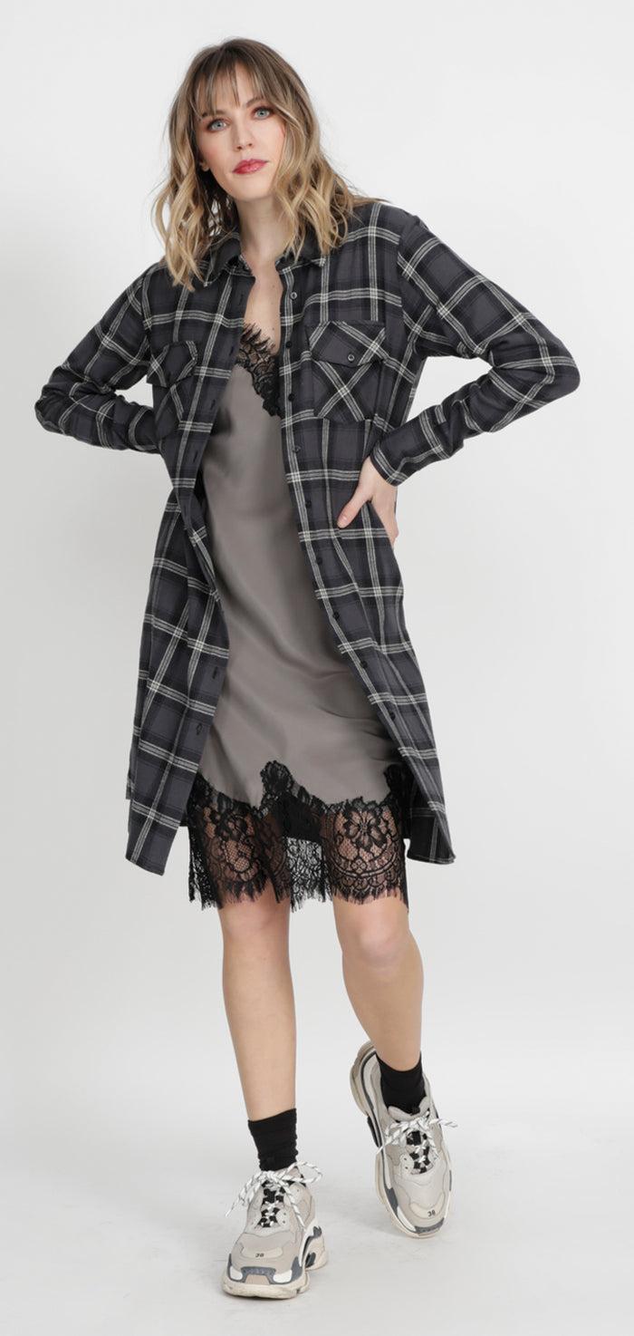 Gold Hawk Carrie Shirt Dress