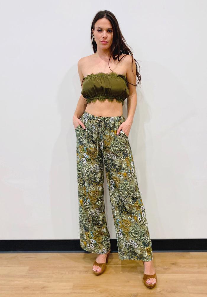 Gold Hawk Coco Bandeau Dark Olive