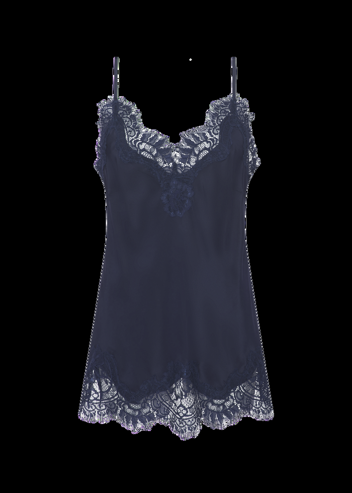 gold hawk Coco Lace Silk Cami Navy