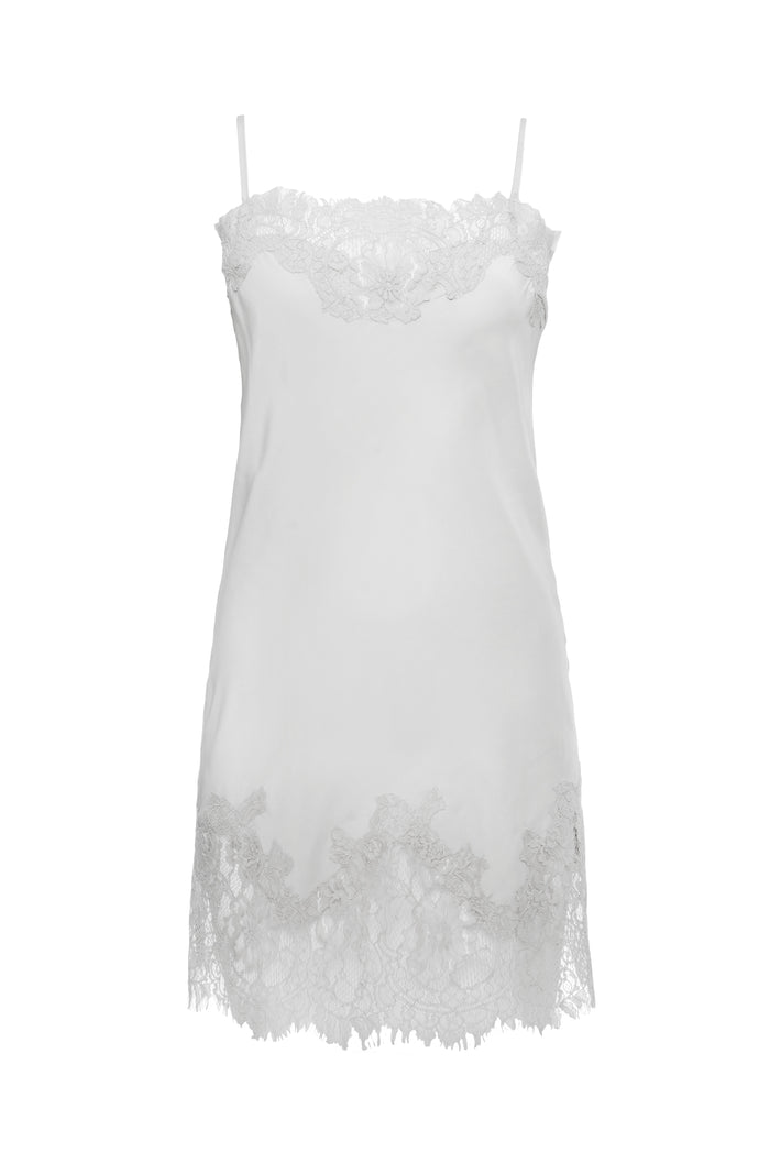 gold hawk Coco Lace Silk Tunic Off White