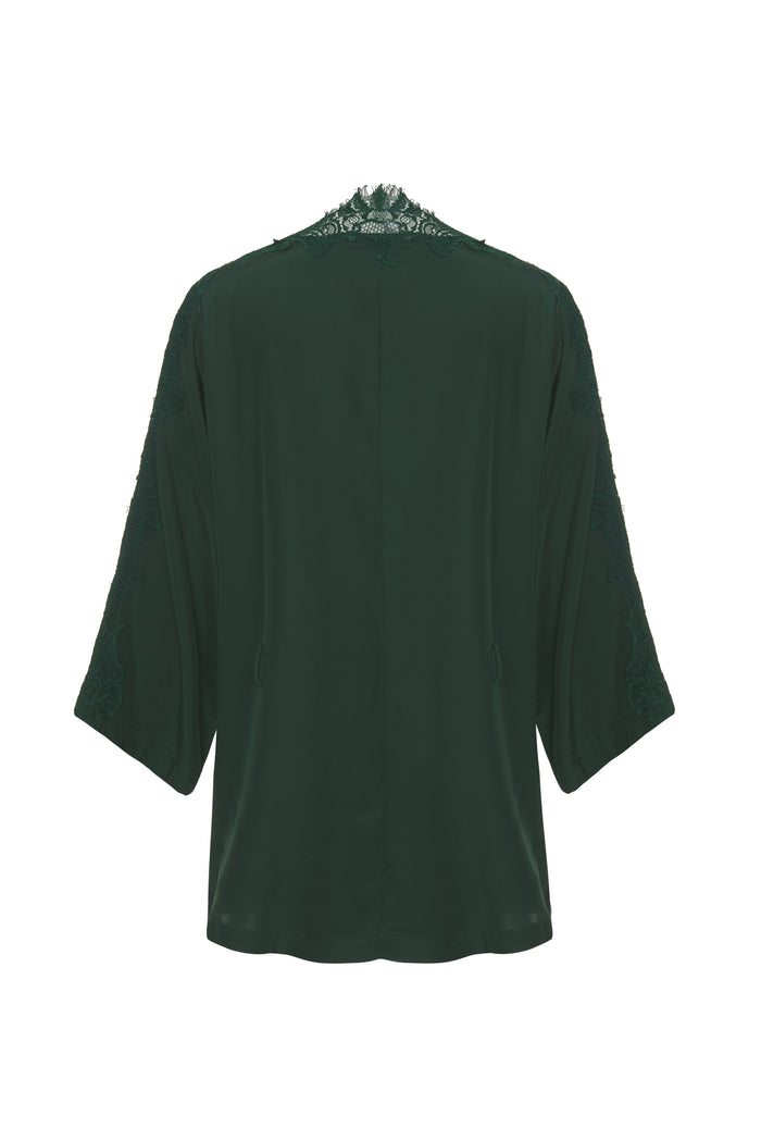 Gold Hawk Coco Silk Shrug Hunter