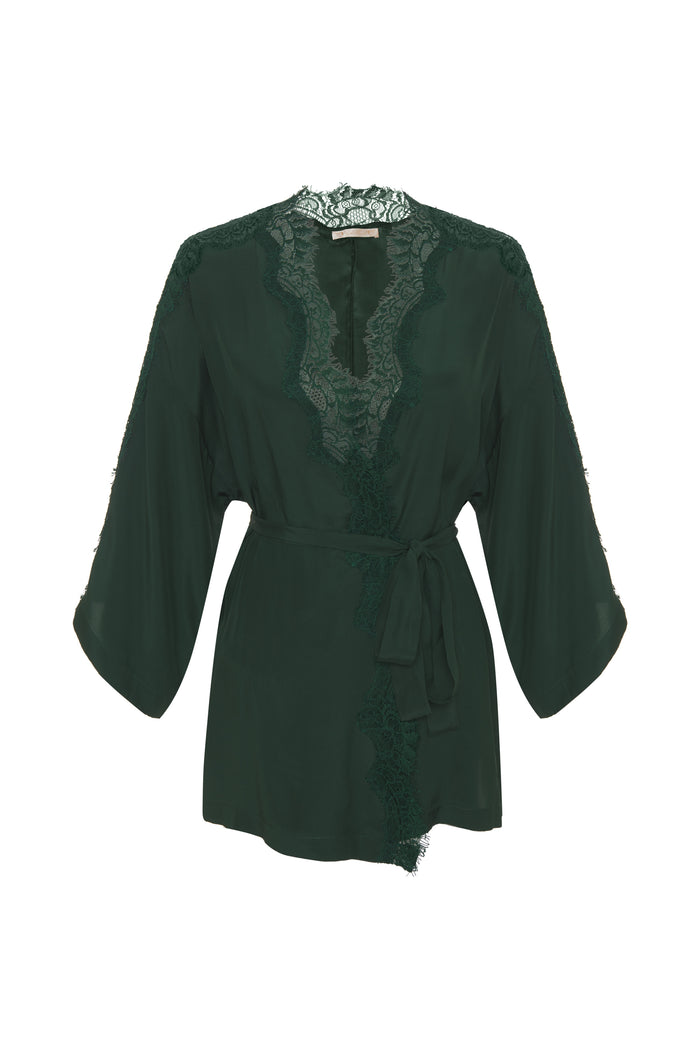 gold hawk Coco Silk Shrug Hunter