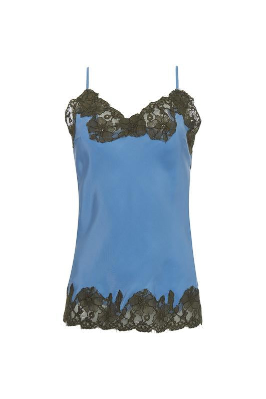 Gold Hawk Contrast Marilyn Lace Silk Cami