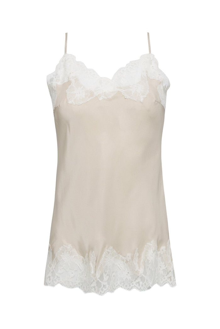 Gold Hawk Contrast Marilyn Lace Silk Cami Classics