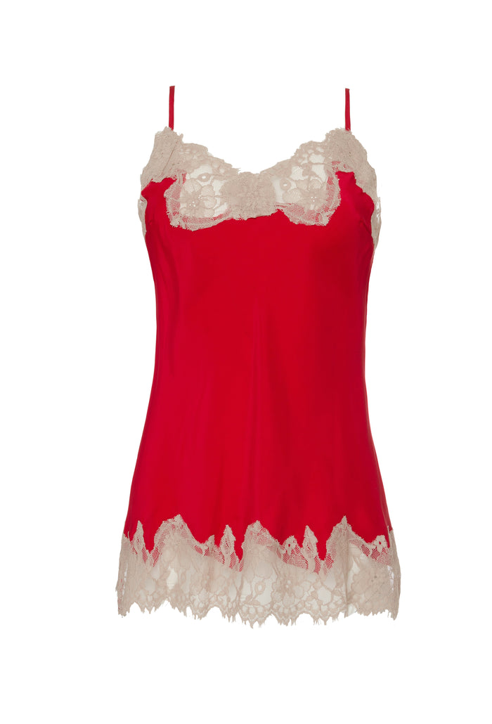 gold hawk Contrast Marilyn Lace Silk Cami