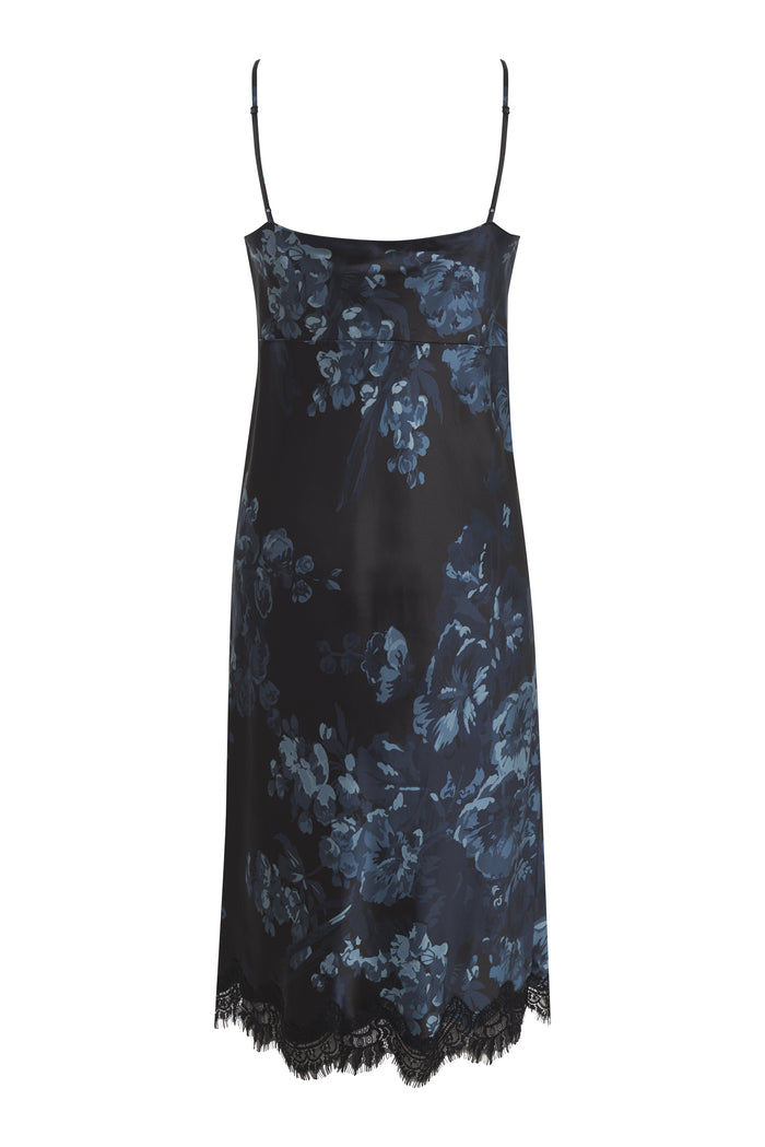 Gold Hawk Denim Bloom Chloe Printed Dress