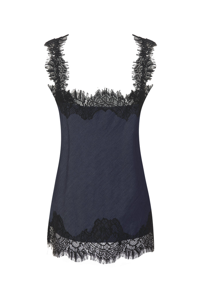 Gold Hawk Denim Tencel Cami