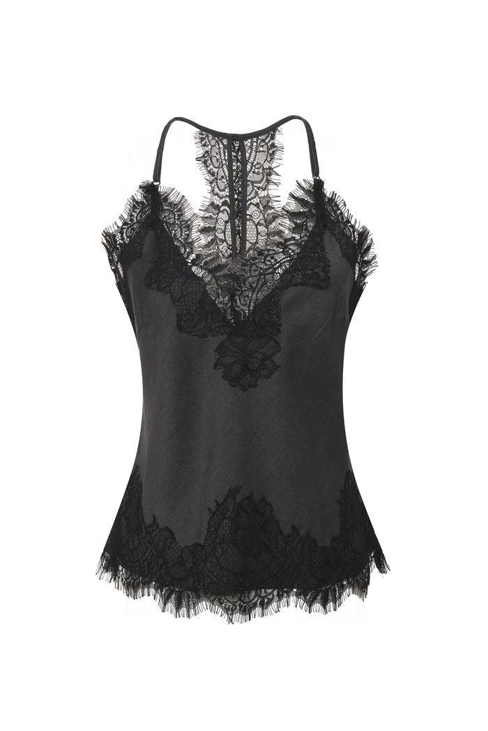 Gold Hawk Denim Tencel Crop Cami