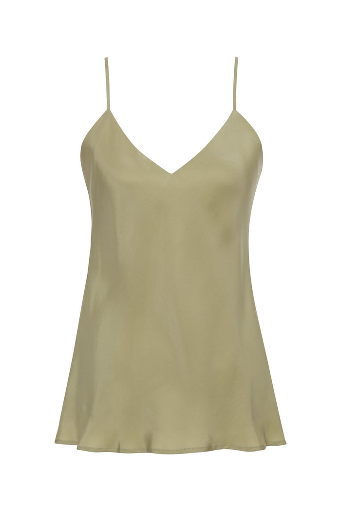 Gold Hawk Double Silk Solid Cami