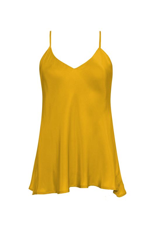gold hawk Double Silk Solid Cami