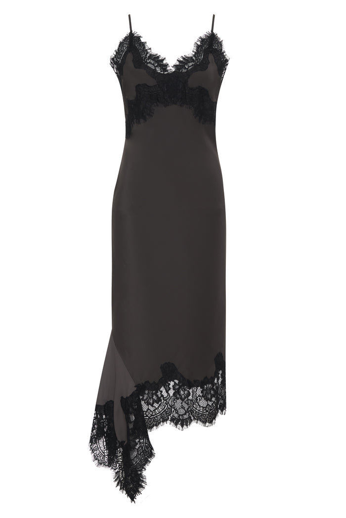 Gold Hawk Emma Sheer Bottom Slip Dress