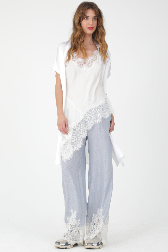 Gold Hawk Emma V-Neck Tunic Dove