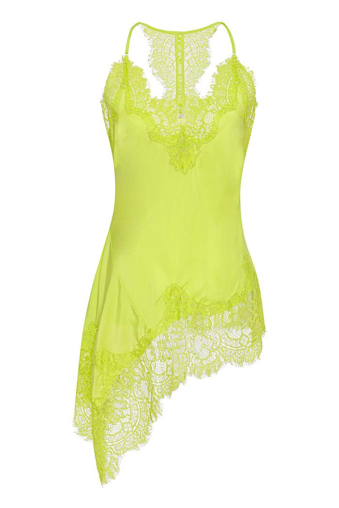 gold hawk Emma V-Neck Tunic Lime