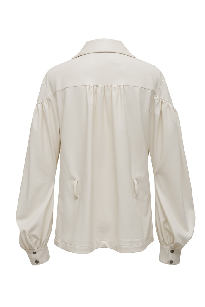 Gold Hawk Faux Leather Jacket