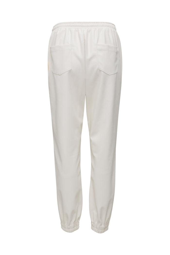 Gold Hawk Faux Leather Jog Pant