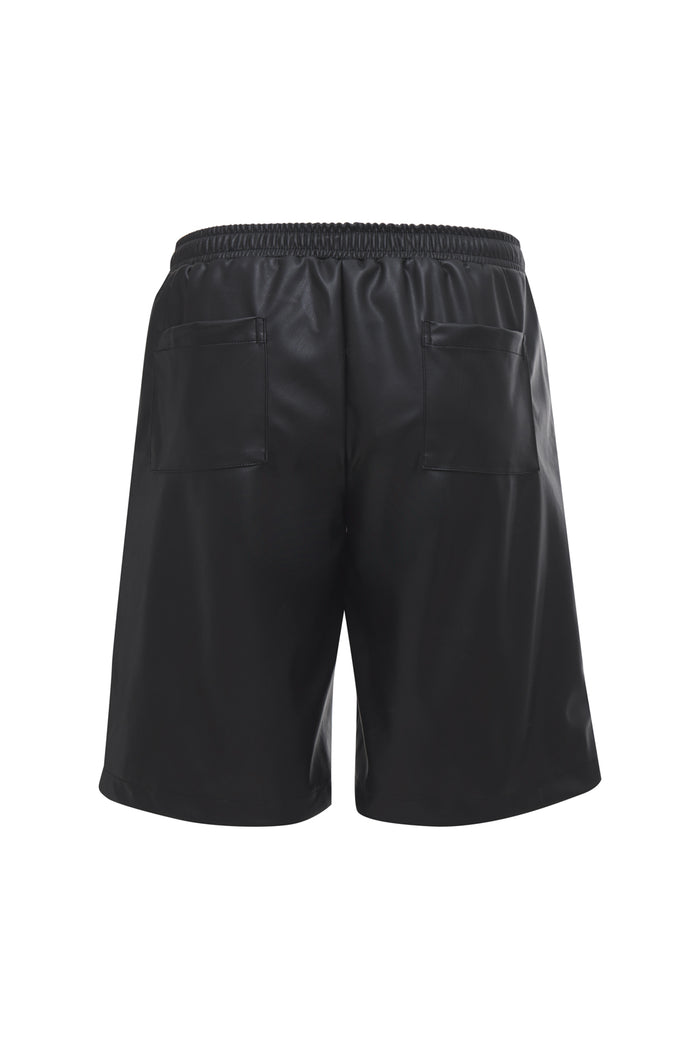 Gold Hawk Faux Leather Walking Short