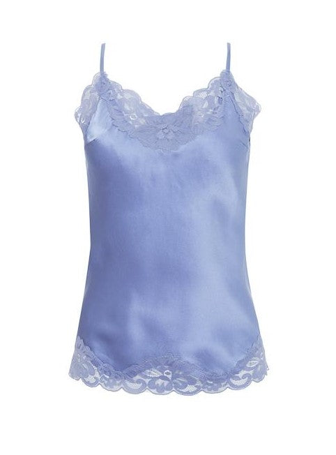 Gold Hawk Floral Lace Silk Cami