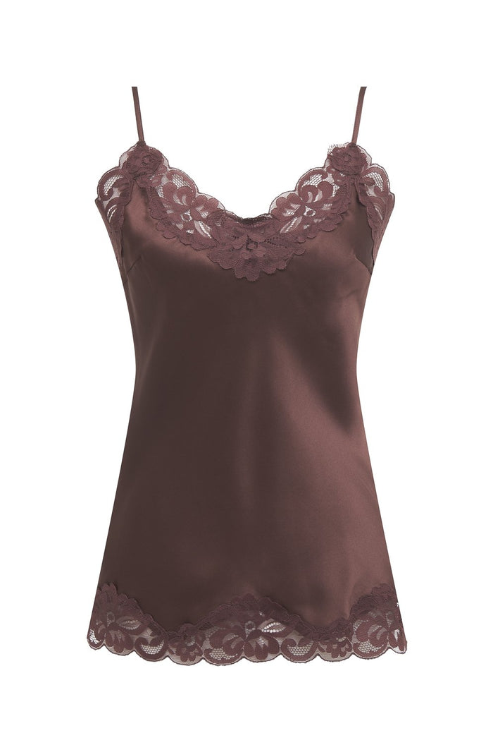 gold hawk Floral Lace Silk Cami