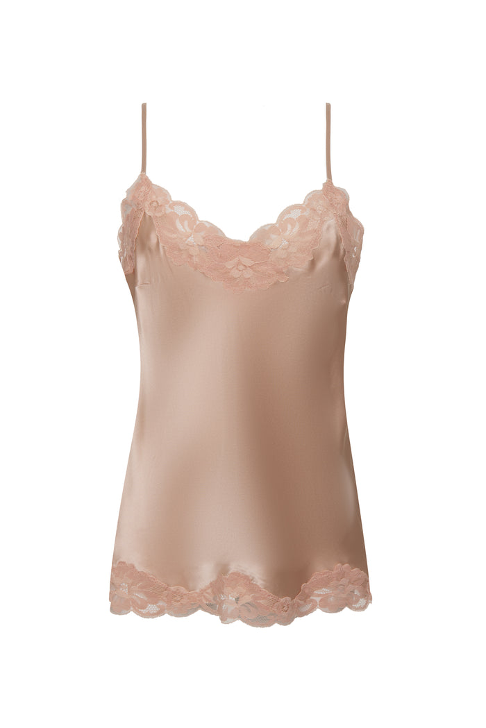 gold hawk Floral Lace Silk Cami