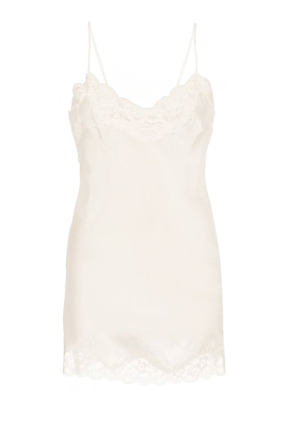 Gold Hawk Floral Lace Silk Tunic Dove