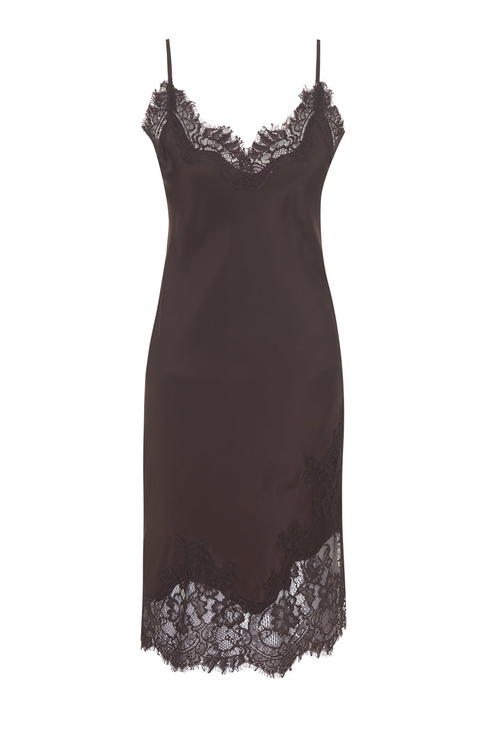 Gold Hawk Grace Lace Silk Dress