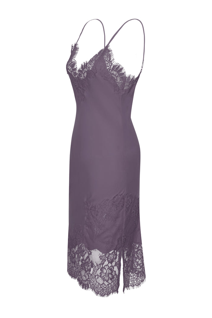 Gold Hawk Grace Lace Silk Dress