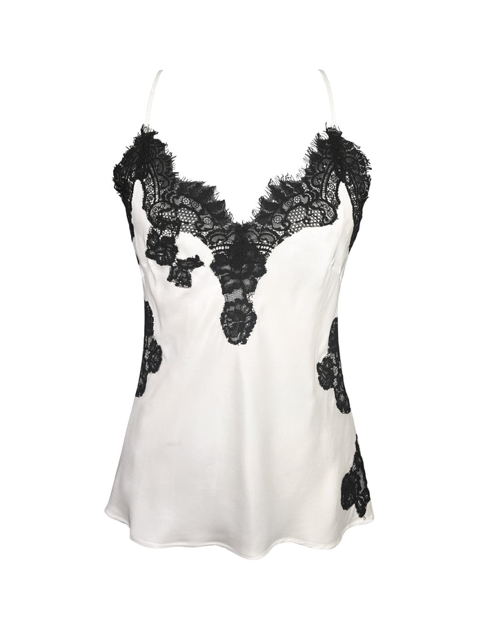 Gold Hawk Harper Bias Cami - Cloud/Black