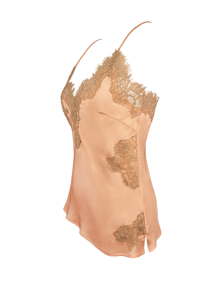 Gold Hawk Harper Bias Cami - Peach Sherbet/Dune