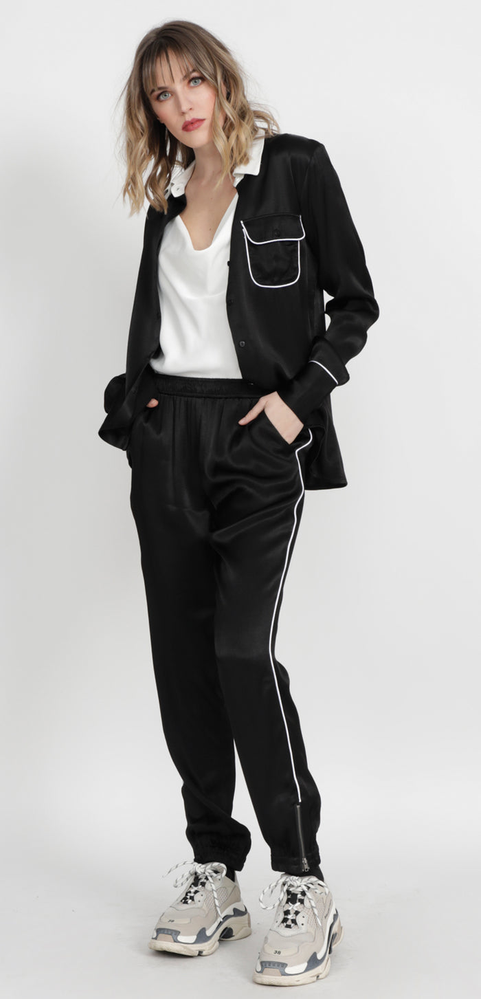 Gold Hawk Hayley Cowl Cami - Tanzanite Blue