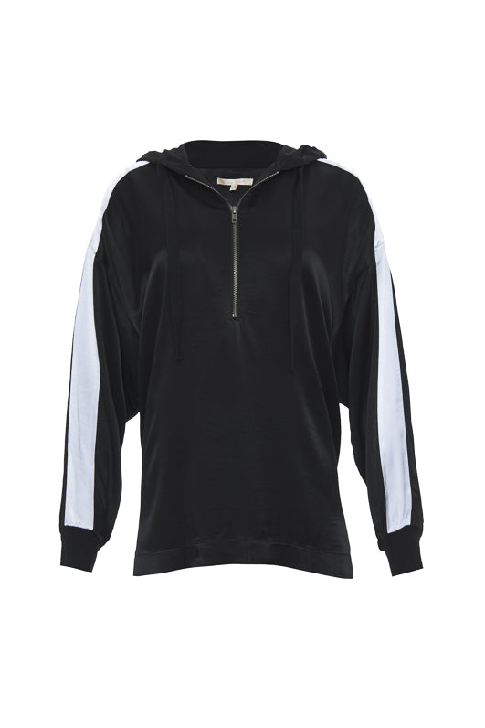 gold hawk Hayley Hoodie Top - Black