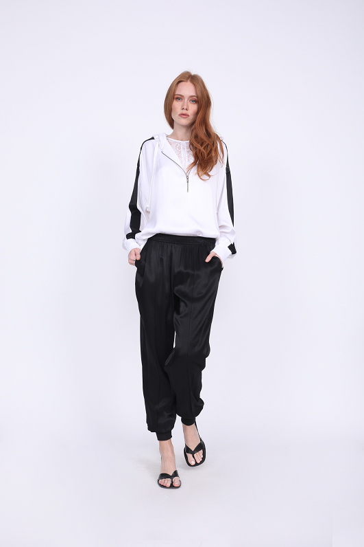 Gold Hawk Hayley Hoodie Top - White