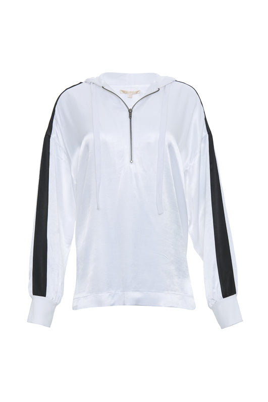 gold hawk Hayley Hoodie Top - White