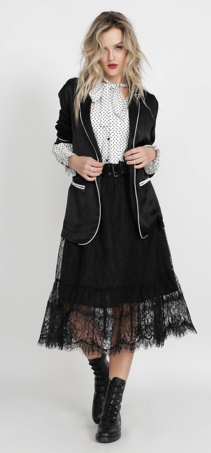 Gold Hawk Hayley Piping Blazer