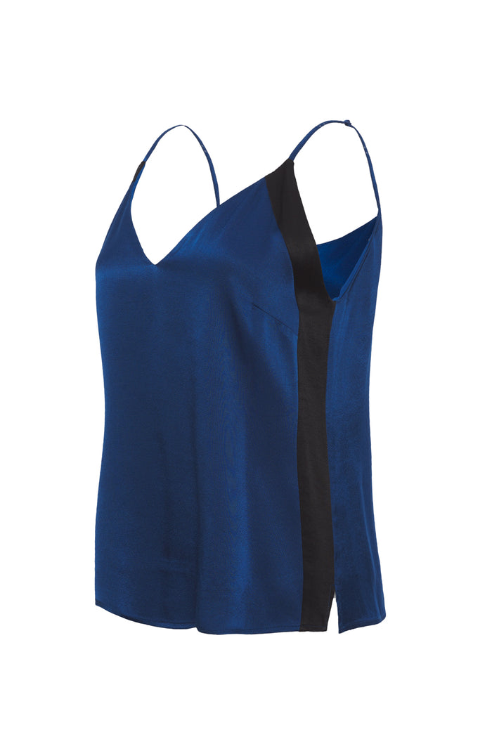 gold hawk Hayley Racer Cami - Tanzanite Blue