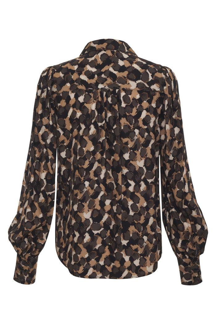 Gold Hawk Jocelyn Print Shirt Earth Blend