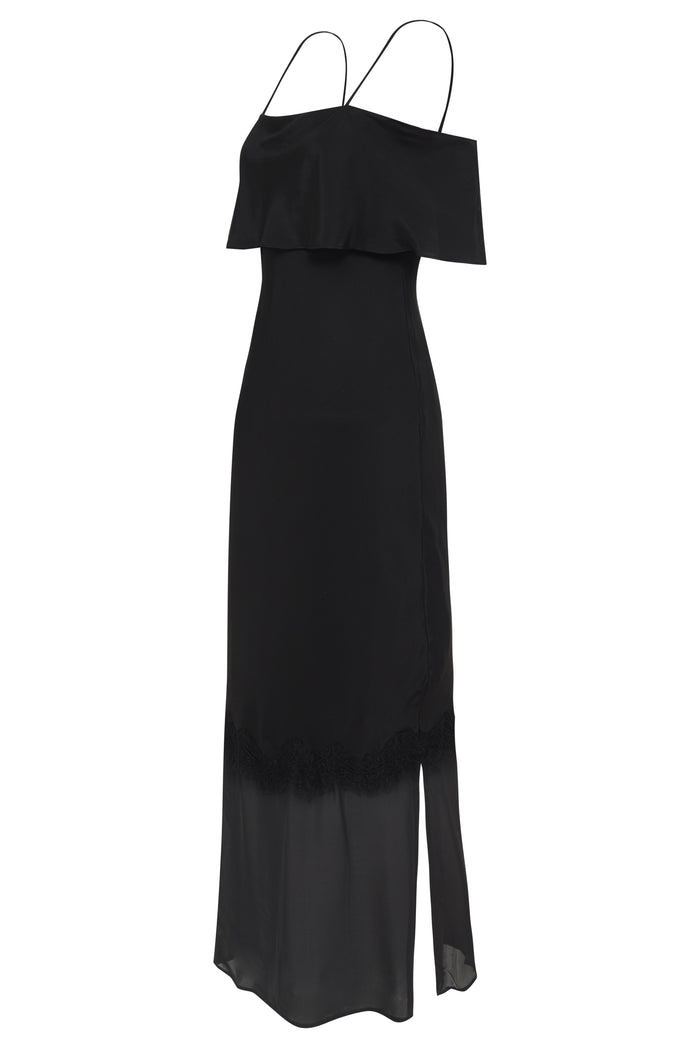 Gold Hawk Kaia Sheer Bottom Long Dress