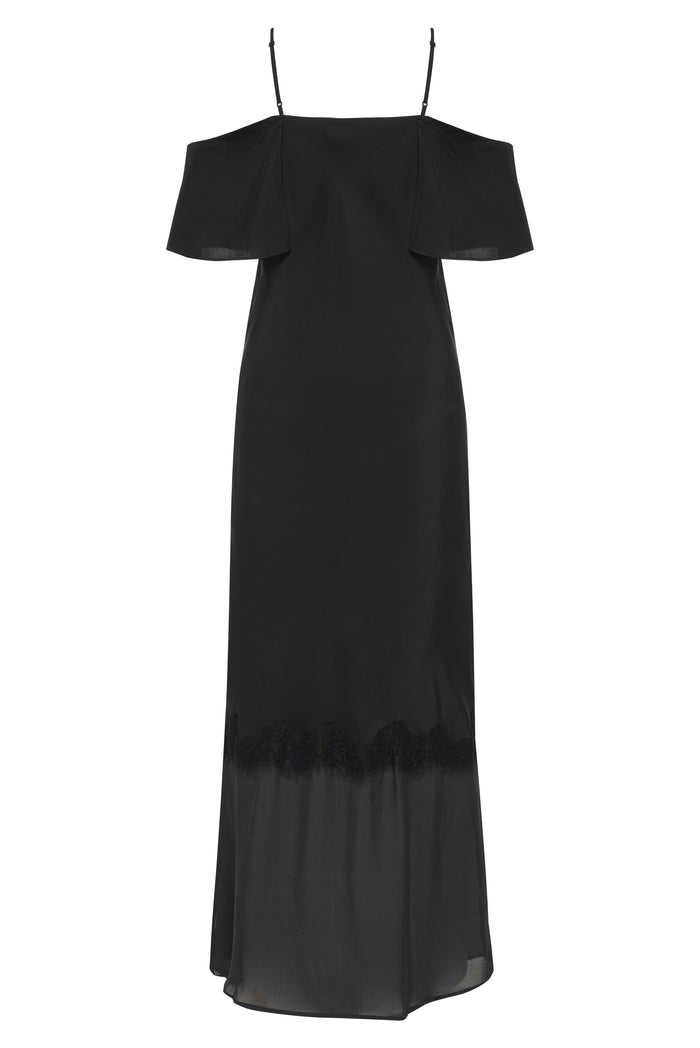 Gold Hawk Kaia Sheer Bottom Long Dress