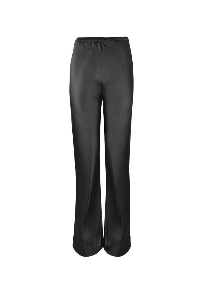 gold hawk Layla Bias Wide Leg Pant - Black