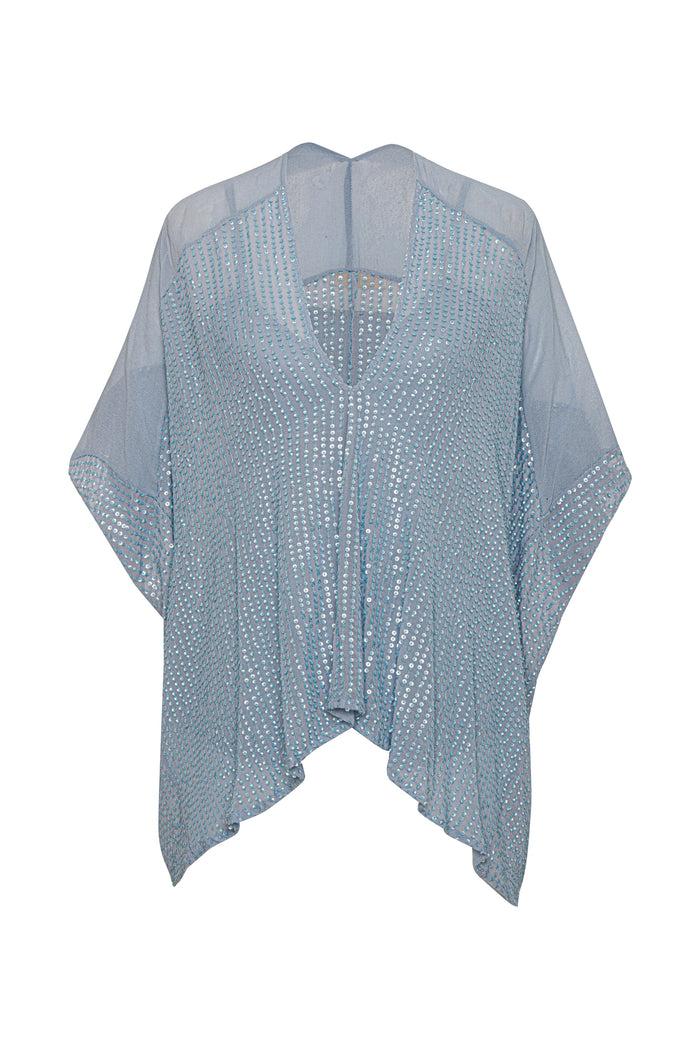 Gold Hawk Liza Sequin Drape Top