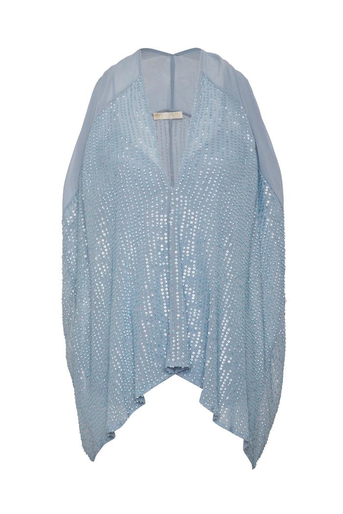 Gold Hawk Liza Sequin Drape Top