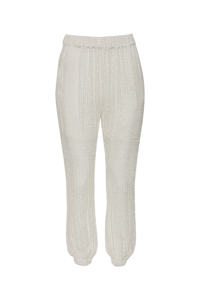 gold hawk Liza Sequin Jogger