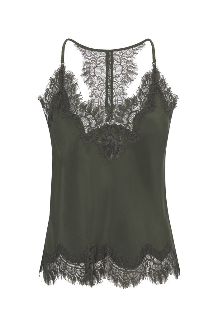 Gold Hawk Lucy Crop Cami - Muted Olive